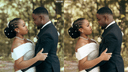OMV preset before and after — outdoor portrait